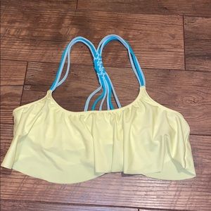 Blue and yellow Victoria’s Secret bikini top